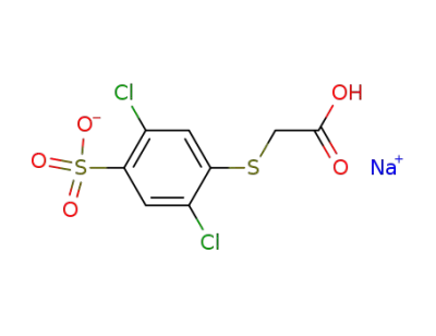 sodium 4-carboxymethylthio-2,5-dichlorobenzenesulfonate